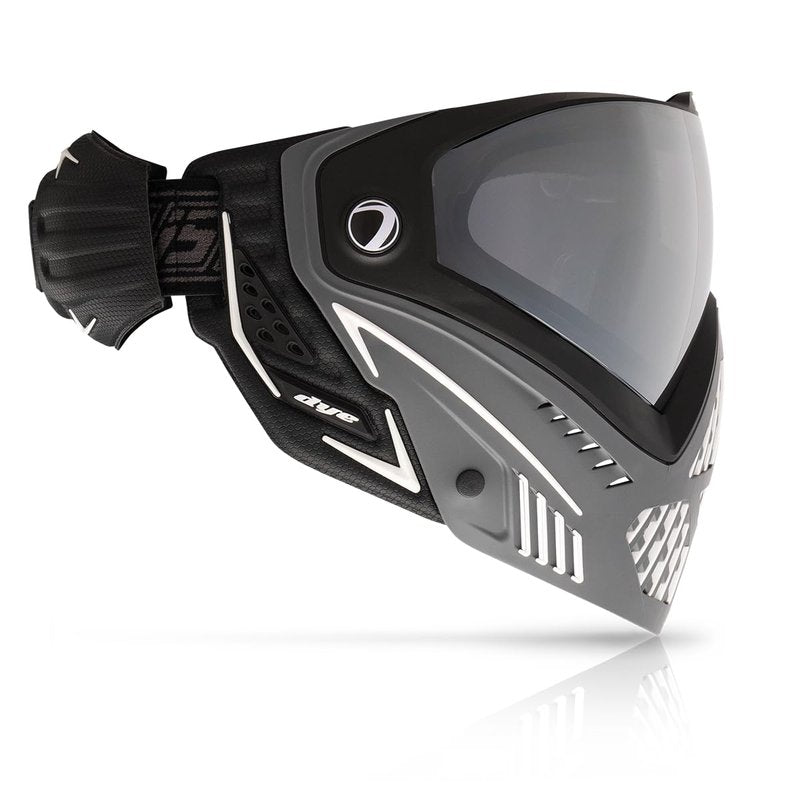 Maddog Dye i5 Thermal Dual-Pane Anti-Fog Lens Paintball Airsoft Mask Goggle System Combo with Microfiber Storage Bag | High Performance Safety Certified Protection - Shades - Grey/White/Black