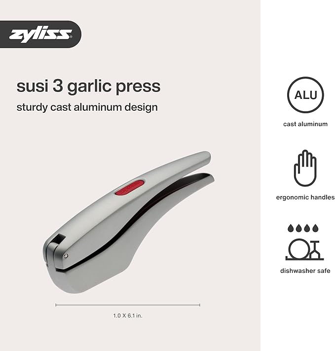 Zyliss Susi 3 Garlic Press, Aluminum