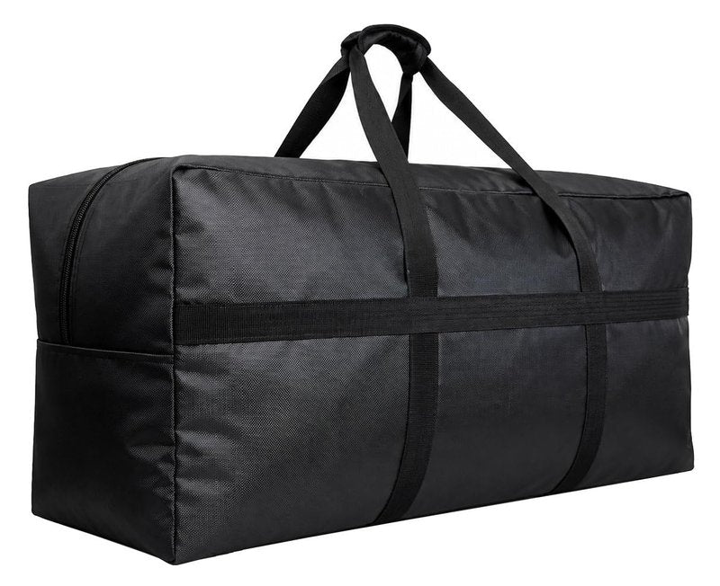 HaoHakka Extra Large Duffle Bag for Travel, Big XL Oversized Foldable Duffel Storage Bags with Reinforced Handles & Lockable Zipper - Black, 100L