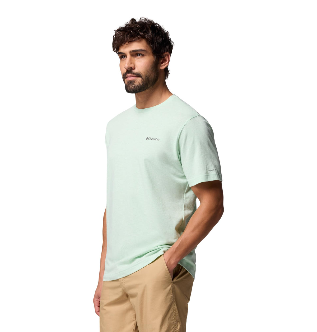 Columbia Mens Thistletown Hills Short Sleeve T-Shirt, New Mint Heather, X-Large