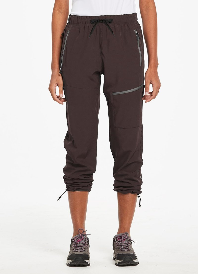baleaf Travel Pants Women Hiking Long Tall Lightweight Quick Dry Water Resistant Cargo Pants 31'' Trip 31''-Black XL