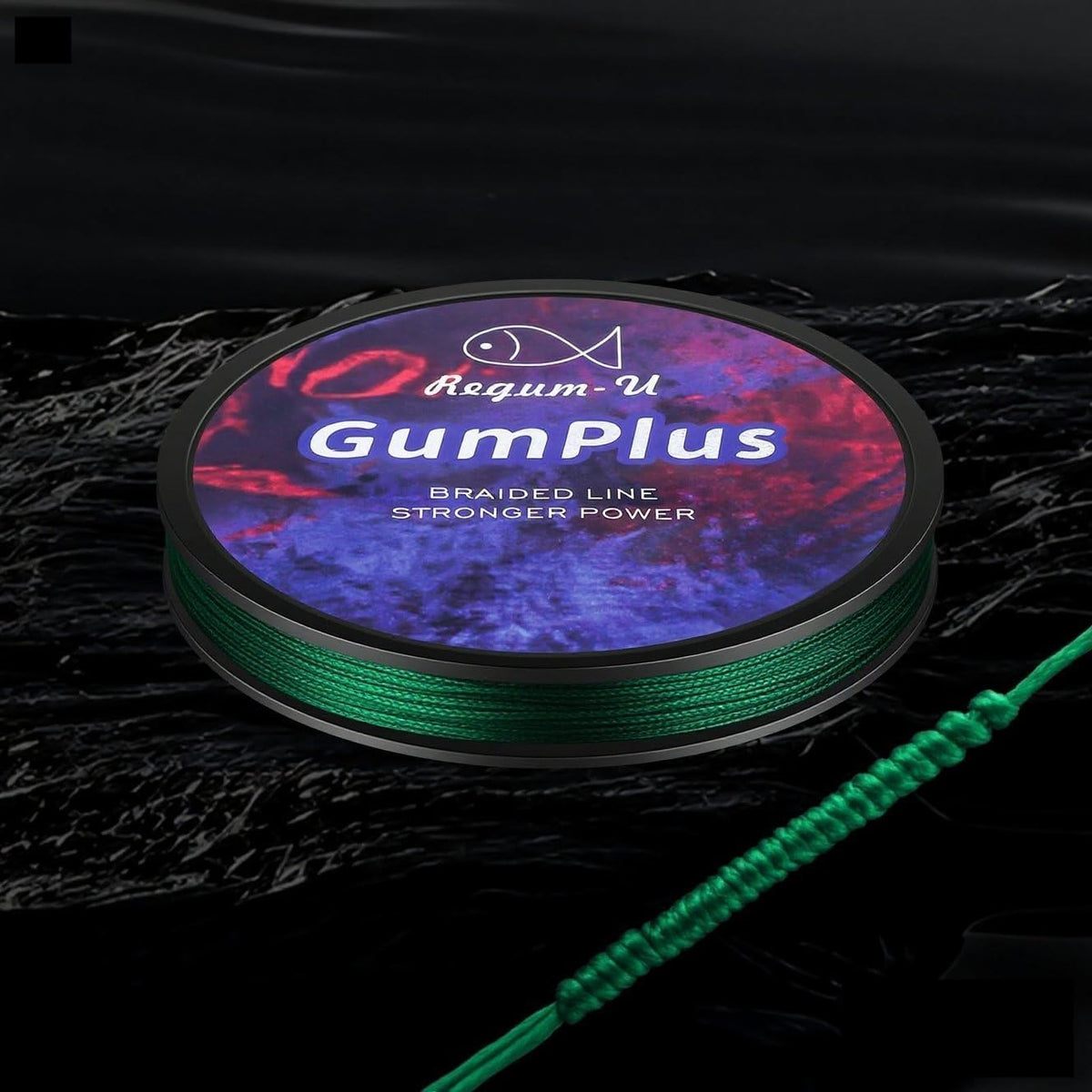 Regum-U GumMAX 150 Yards/20 LB 8X Braided Fishing Line Abrasion Resistant Superline Zero Stretch & Smaller Diameter Confuse & Never Fade in Saltwater and Freshwater (Dark Green,20LB-150yards)