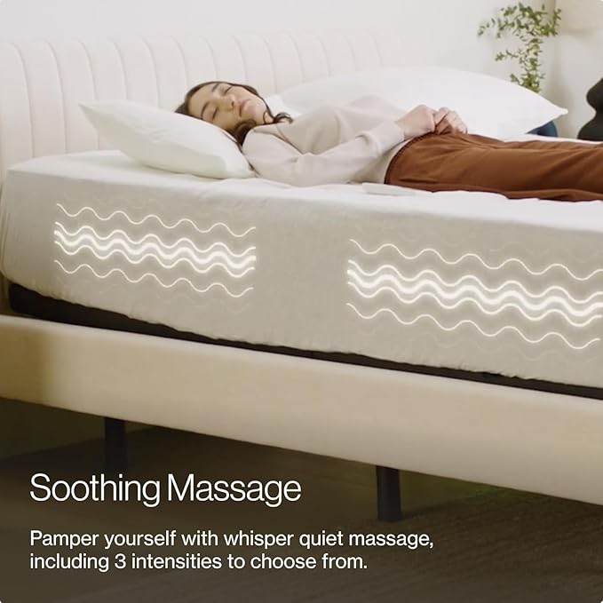 Nectar Premier Split King Adjustable Base & 13” Hybrid Mattress (New) - Head/Foot Incline - Medium Firm Memory Foam & Coils - Cooling Upgrade - 3 Massage Settings - 365-Night Trial & Forever Warranty