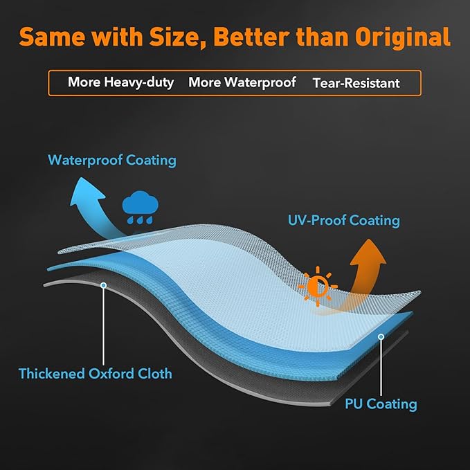 Heavy Duty 600D Polyester Grill Cover Compatible with Pit Boss Phoenix Kettle Grill Onyx Edition Weather Resistant PB Phoenix Kettle Pellet Charcoal Grill Smoker Cover