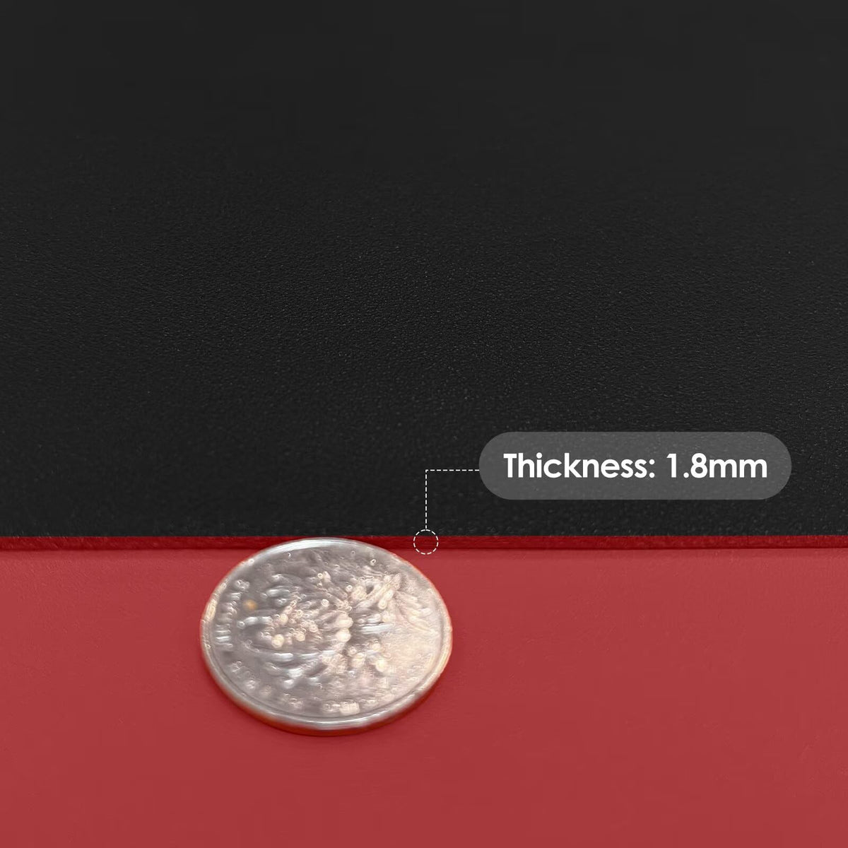Zinkooat Dresser Cover Top - Can Be Used On Both Sides Waterproof and Easy to Clean Good Flatness Used for Dresser Table(Black+Wine Red 10x36)