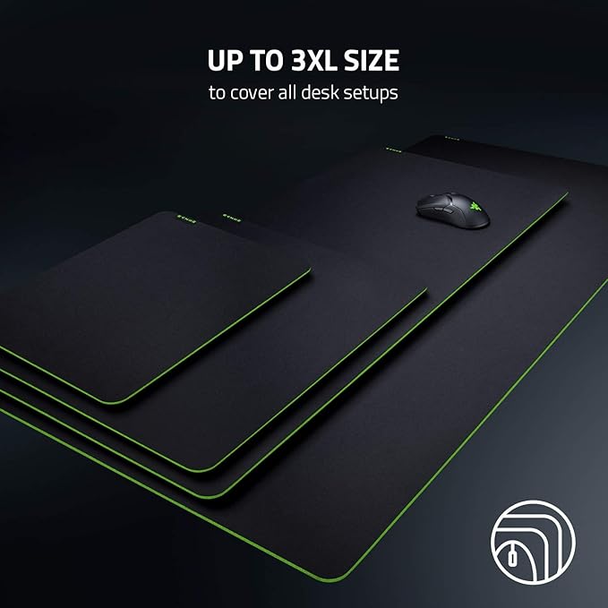 Razer Gigantus V2 Cloth Gaming Mouse Pad (Medium): Thick, High-Density Foam - Non-Slip Base - Classic Black