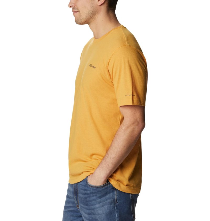 Columbia Men's Thistletown Hills Short Sleeve, Raw Honey, Medium
