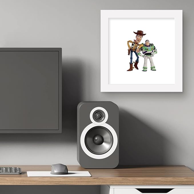 Trends International Gallery Pops Disney Pixar Toy Story 4 - Buzz and Woody Wall Art Wall Poster, 12.00" x 12.00", White Frame Version