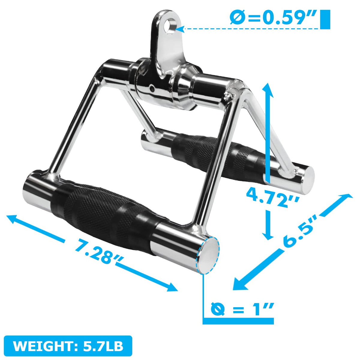 A2ZCARE LAT Pull Down Cable Machine Attachment - Cable Machine Accessories for Home Gym with Multi Option
