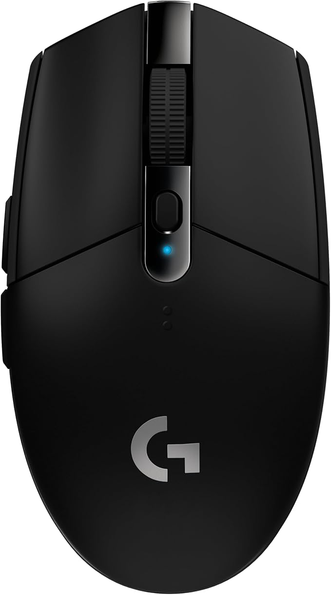 Logitech G305 Lightspeed Wireless Gaming Mouse, Hero 12K Sensor, 12,000 DPI, Lightweight, 6 Programmable Buttons, 250h Battery Life, On-Board Memory, PC/Mac - Black