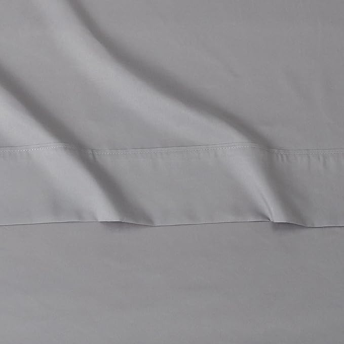 Amazon Basics Lightweight Super Soft Easy Care Comfortable Microfiber 3 Piece Bed Sheet Set with 14-inch Deep Pockets, Twin XL, Dark Gray, Solid (Pack of 4)