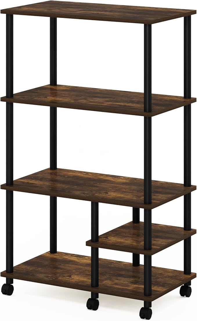 Furinno Turn-N-Tube 3-Tier Toolless Multipurpose Printer Stand Display Storage Shelf