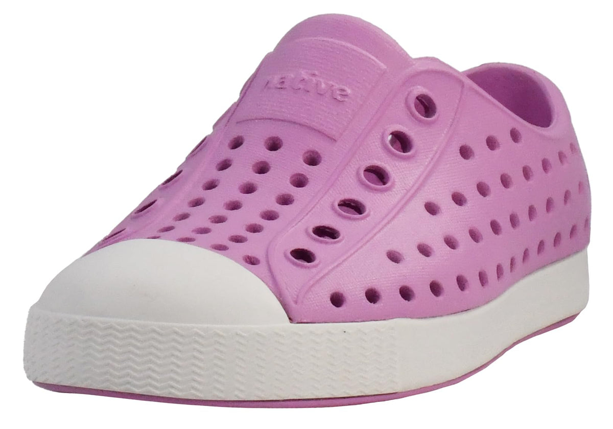 Native Shoes Unisex-Kids Jefferson Sneakers, Chillberry Pink/Shell White, 13 Little Kid