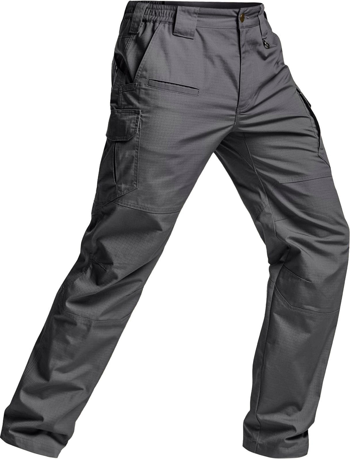 CQR Men's Tactical Pants, Water Resistant Ripstop Cargo Pants, Lightweight EDC Work Hiking Pants, Outdoor Apparel, Raider Mag Pocket Charcoal, 38W x 30L