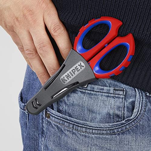 KNIPEX Tools 95 05 10 SBA Electricians' Shears with Crimp Area for Ferrules, 6.25-Inch