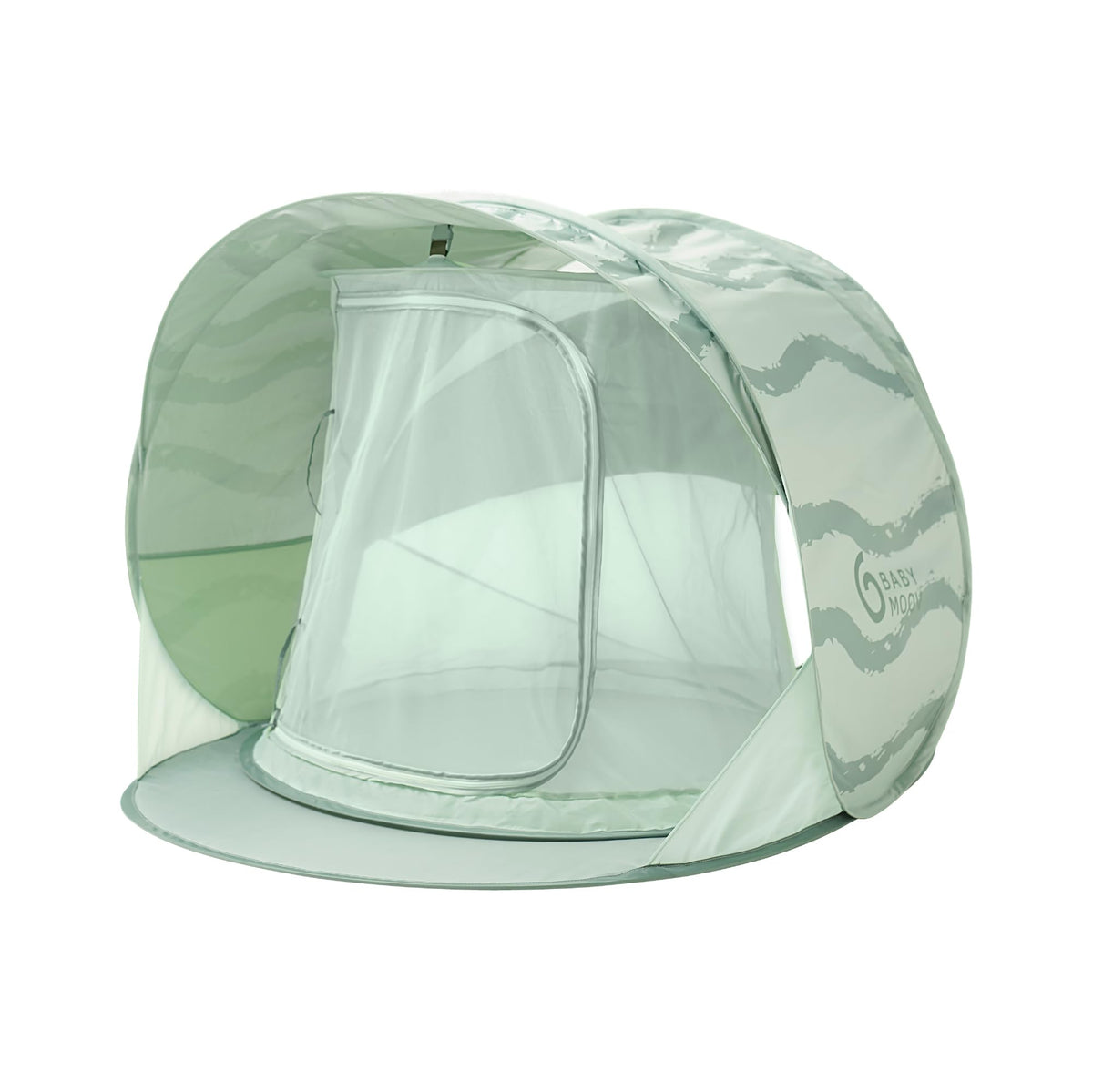 Babymoov Moov & Protect Anti-UV Cooling Beach Tent for Babies with Integrated Mosquito Net, Portable, Green Lagoon (Summer 2025 Edition)