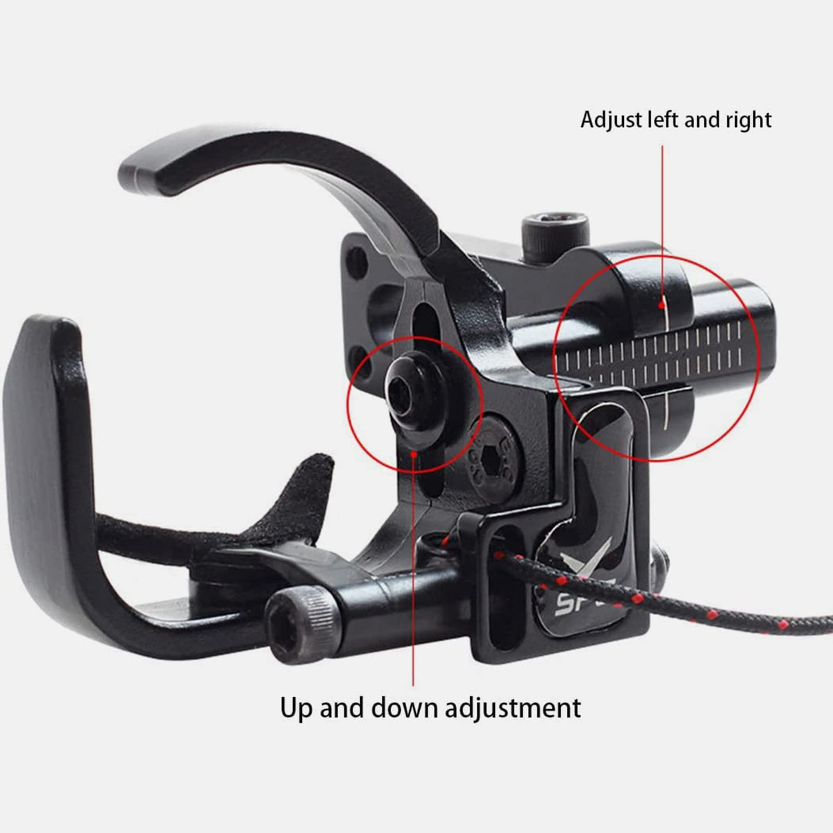 SOPOGER Drop Away Arrow Rest - Upgrade Archery Rest for Compound Bow Metal Adjustment Black Recurve Fall Away Arrow Rest Right Hand Hunting Target Shooting (Upgrade Rest)