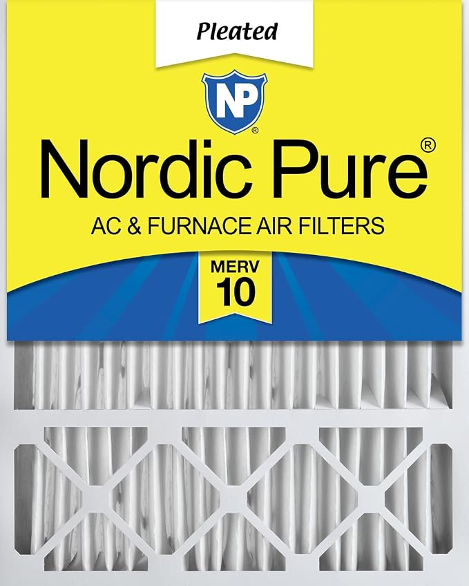 Nordic Pure 20x25x5 Lennox X6673_X6675 Replacement MERV 10 Air Filter 1 Pack