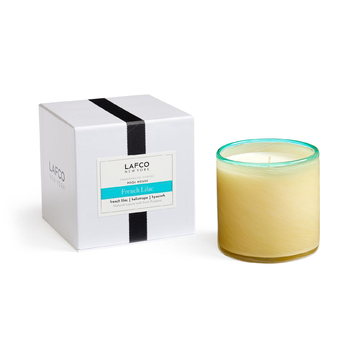 LAFCO New York Signature Candle, Star Magnolia - 15.5 oz - 90-Hour Burn Time - Reusable, Hand Blown Glass Vessel - Made in the USA