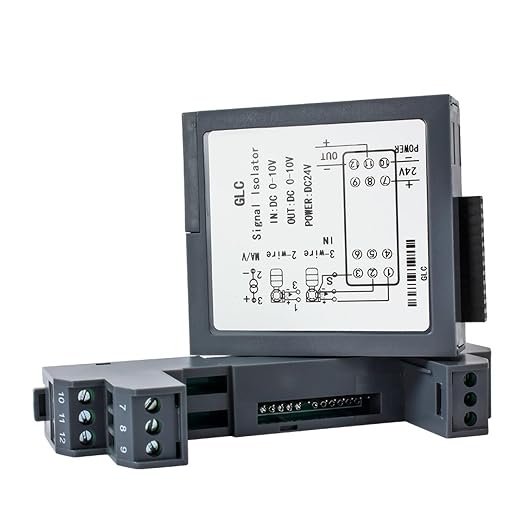 Analog Signal Isolator 4-20mA Signal Isolator Din Rail Mount 0.5% FS Precision