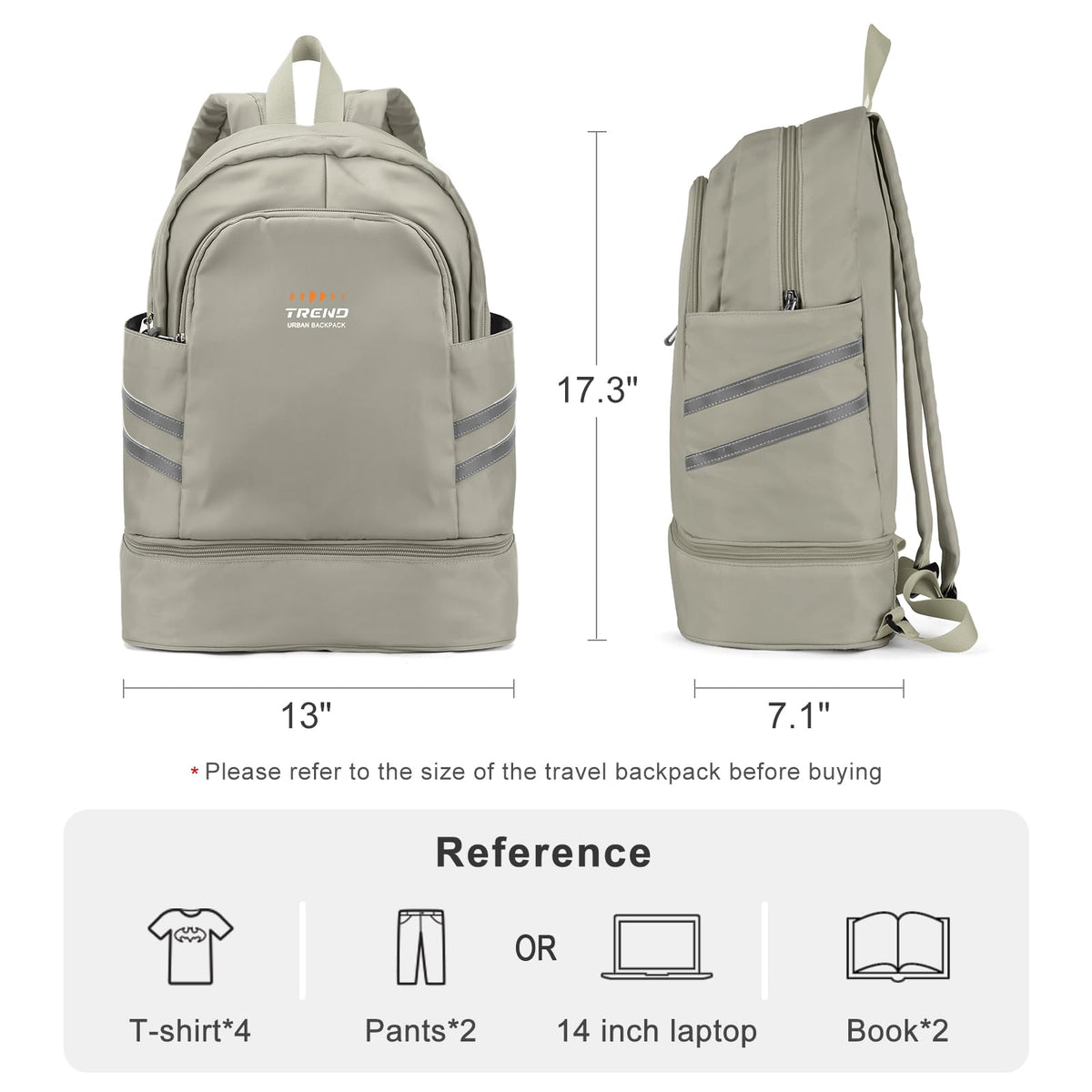 coofay Gym Backpack For Women Waterproof Backpack With Shoe Compartment Lightweight Travel Backpack Workout Sports Backpacks Large Gym Bag