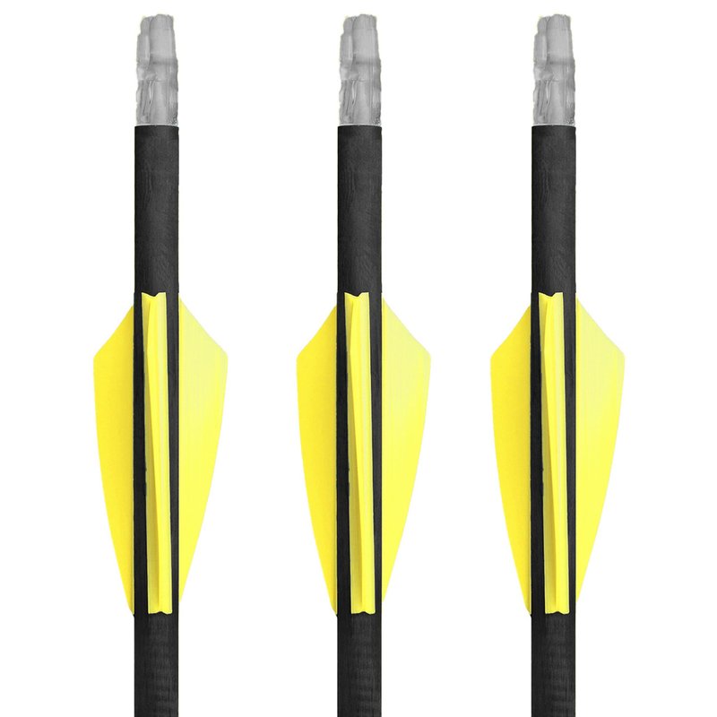 TAC Vanes 2.25" Driver Arrow Vanes | Archery Fletching for Compound & Crossbow | Durable, Lightweight, High Accuracy, Yellow 36 Pack