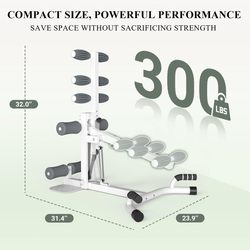 PAETA Squat Machine, Deep Squat Machine for Women, Glutes Workout Equipment with Adjustable Resistance Bands, Leg, Core & Ab Exercise Machine, Squat Assist Trainer for Home Gym, Gray