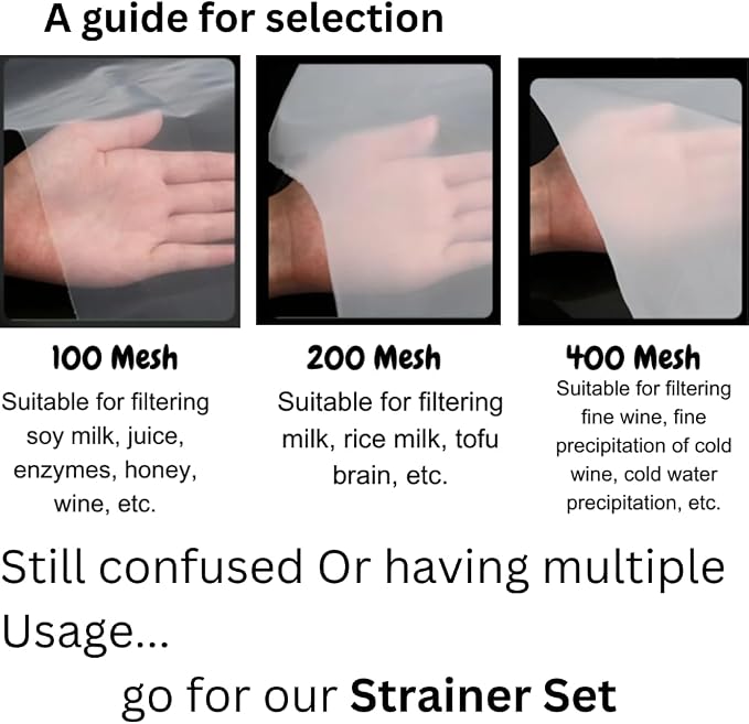 Kitchen Ultra-Fine Nylon Mesh Strainer I Filter Spoon Sieve