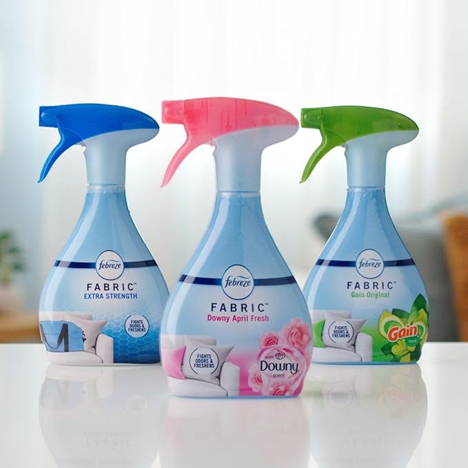 Febreze Fabric Spray Air Freshener, Odor-Fighting Fabric Refresher, Sneaker Balls Alternative, Couch Cleaner, Linen Spray, Multi-Use, Gain Original Scent, 23.6 fl oz (Pack of 2)