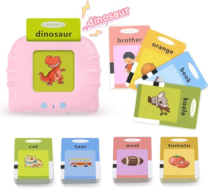 Talking Flash Cards for Toddlers 3-6 Year Old,Learning Educational Toddler Toys,Montessori Toys,Autism Sensory Toys,Gifts for Boys and Girls,224 Sight Word Speech Therapy Toys for Kids