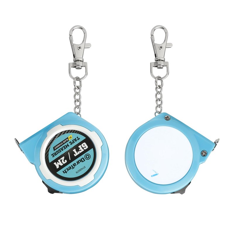 DURATECH Mini Tape Measure, 2 PCS 6FT Inch/Metric Small Tape Measure, Retractable Easy Reading Keychain Measurement Tape, Pocket Size Small Tape Measure for Engineer, Portable, ABS Protective Casing