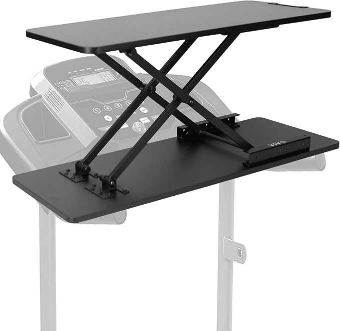 VIVO Universal Treadmill Desk Riser, Height Adjustable Platform for Notebooks, Tablets, Laptops, and More, Workstation for Treadmill Handlebars up to 33 inches, Stand-TDML3
