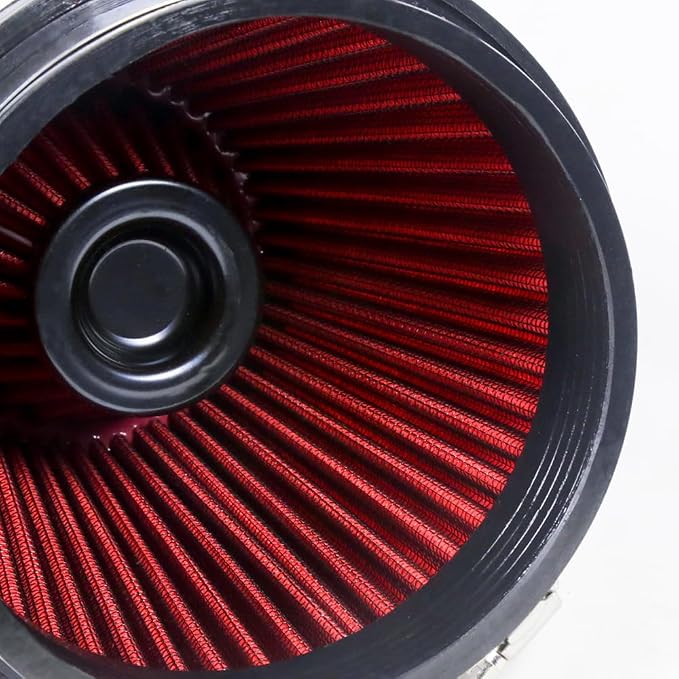 Universal 6" 152mm igh-Flow Air Filter, Reusable Cone Cold Air Intake, High