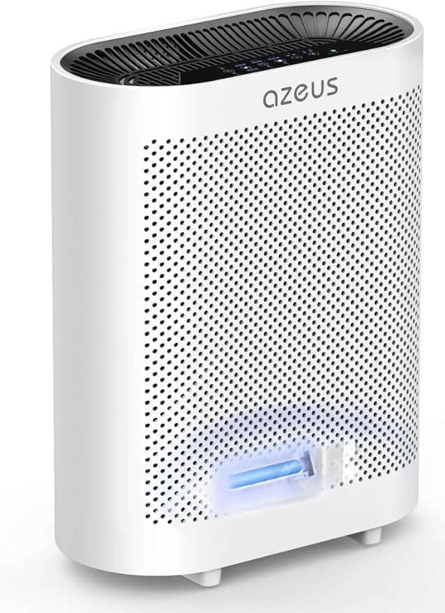AZEUS True HEPA Air Purifier for Home, UV light | Ionic Generator | Office or