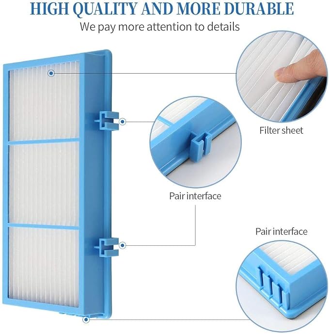 DerBlue 8pcs Replacement Filters Compatible