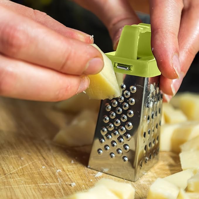 Ciieeo 12 Pack Mini Cheese Grater Stainless Steel Box Grater with Handle Handheld Fruit and Vegetable Cutter Small Kitchen Gadget for Garlic Ginger and Cheese 2.63 X 1.45 X 4.25 in