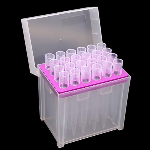 Pipette Tips 5000ul, Sterile Filtering Tips 5ML, Transparent, 24 Tips