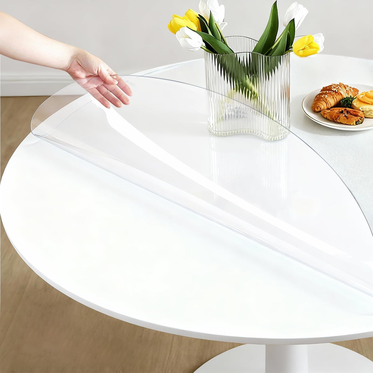 ProsperJoyChant 40x60in Frosted PVC Table Protector 1.4mm Waterproof Pad