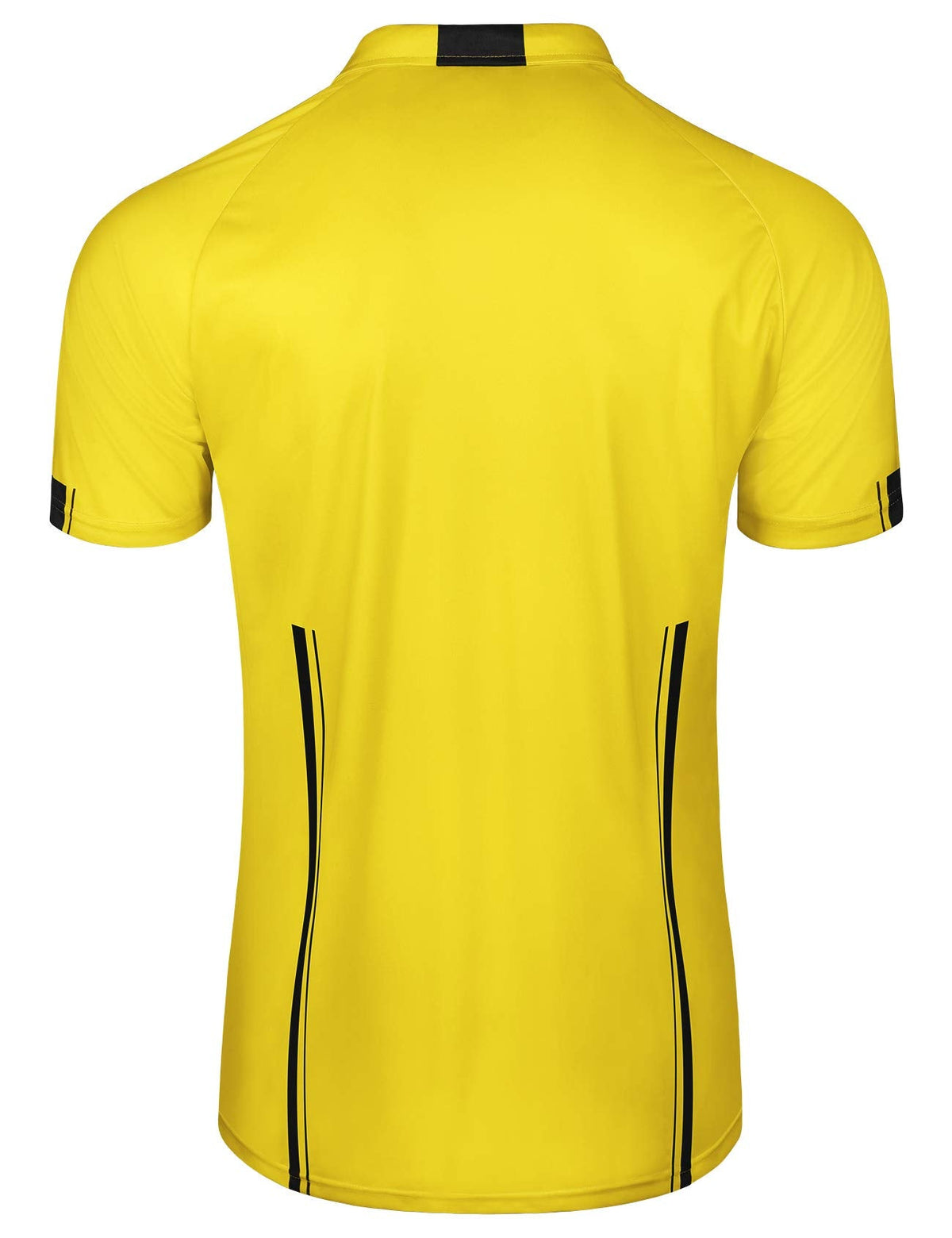 FitsT4 Sports Pro Soccer Referee Jersey Short Sleeve Ref Shirts Yellow X-Small