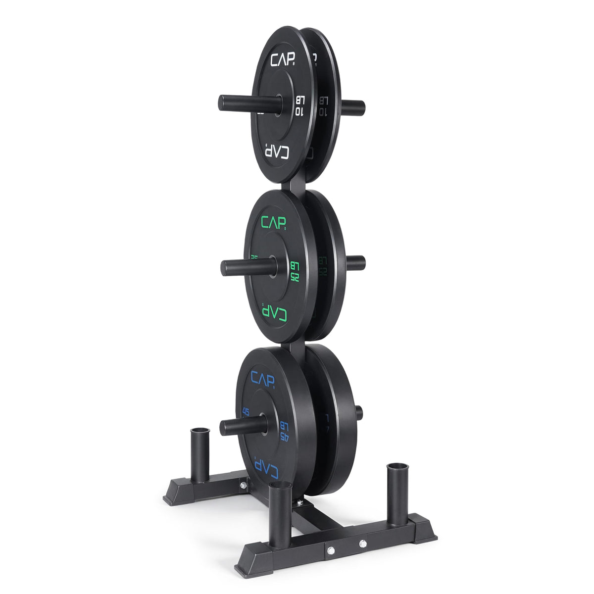 CAP 260lb Competition Olympic Bumper Plate Weight Set