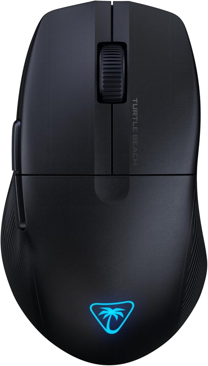 Turtle Beach Pure Air Wireless RGB Gaming Mouse, Ultra-Light 54g Ergonomic Design, 26000 DPI Optical Sensor, 125-Hour Rechargeable Battery, Dual Wireless + Bluetooth, Titan Optical Switches – Black