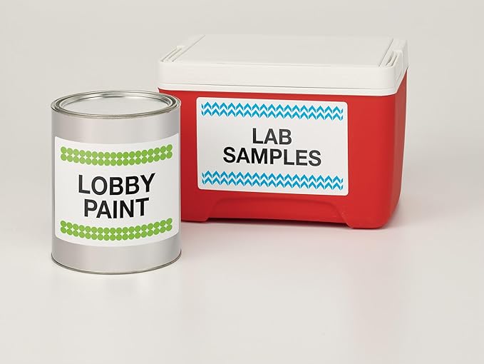 Avery Durable White Cover Up ID Labels for Laser Printers, 5" x 8.125", Pack of 100 (6579)