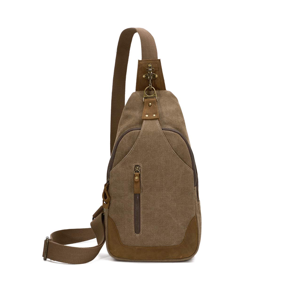 KL928 Canvas Sling Bag Crossbody Bags Casual Shoulder Daypack for Men Women