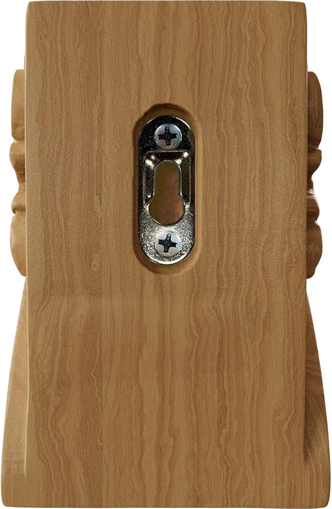 Ekena Millwork CORW03X03X05BACH Medium Acanthus Leaf Block Wood Corbels, 3 1/4"W x 2 3/4"D x 5"H, Cherry