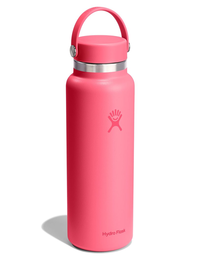 Hydro Flask Water Bottle - Insulated Stainless Steel - Wide Mouth Flex Lid, Non Spill, Leakproof and Refillable in 40 Oz Popstar Pink