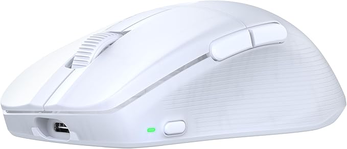Turtle Beach Pure Air Wireless RGB Gaming Mouse, Ultra-Light 54g Ergonomic Design, 26000 DPI Optical Sensor, 125-Hour Rechargeable Battery, Dual Wireless + Bluetooth, Titan Optical Switches – White