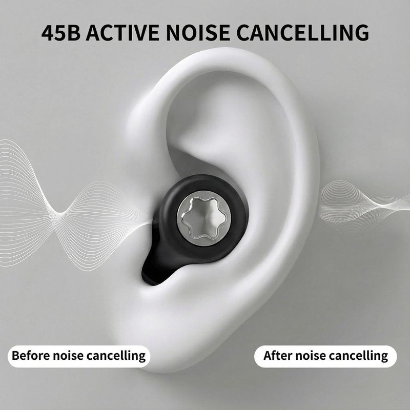 Ear Plugs for Sleeping 45DB Noise Cancelling: Ultra-Comfy Reusable Noise-Reducing Earplugs for Sleeping & Travel & Work Hearing Protection Earbuds with 8 Tips(XS,S, M, L Size)
