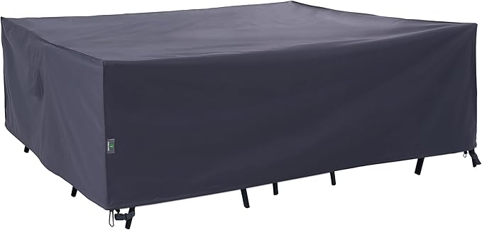 F&J Outdoors Patio Furniture Covers, Waterproof UV Resistant Rip-stop Cover for Outdoor Furniture, Grey, 90"Wx60"Dx27.5"H