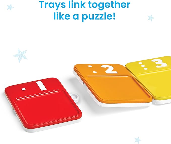 hand2mind Sensory Number Trays, Learning Numbers for Kids, Fine Motor Activities, Counting Toys for Sensory Seeking Kids, Texture Toys, Pre-Writing Skills for Toddlers, Montessori Math Materials