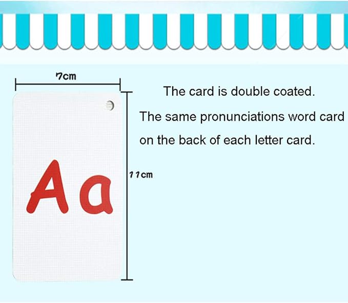 26PCS/Set ABC English Alphabet 26 Letters Child Flash Cards Baby Learning Toys Kids Gift Pre-Kindergarten